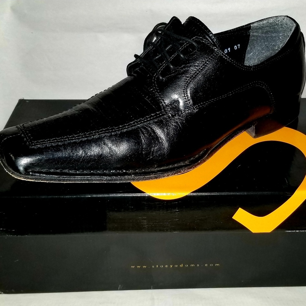 Men's Stacy Adams Amondo Oxford black Leather Shoe